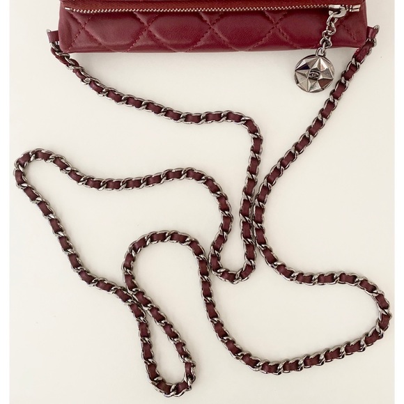 ⛔️SOLD⛔️ Authentic CHANEL Lambskin Quilted Mini Mineral Night Flap Crossbody Bag - Picture 10 of 16